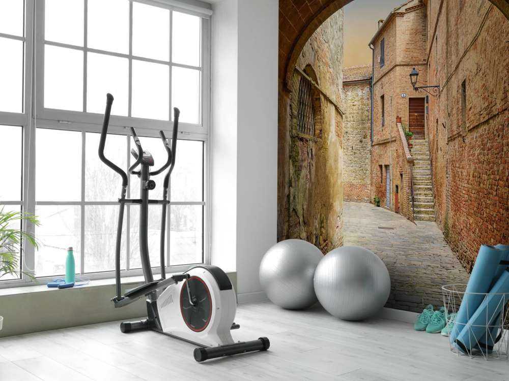 Wąska łukowa ulica