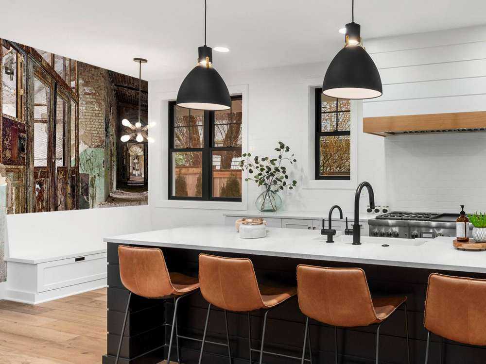 Klatka schodowa w opuszczonym budynku