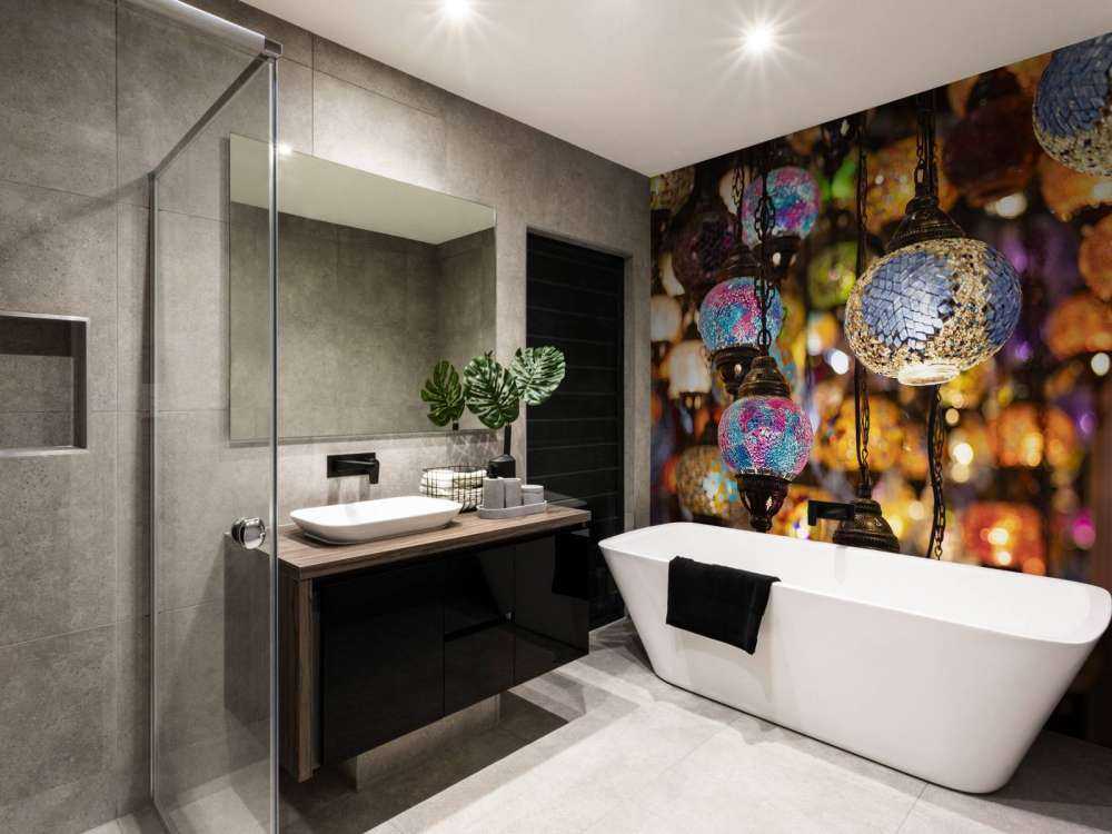 Kolorowe lampy szklane