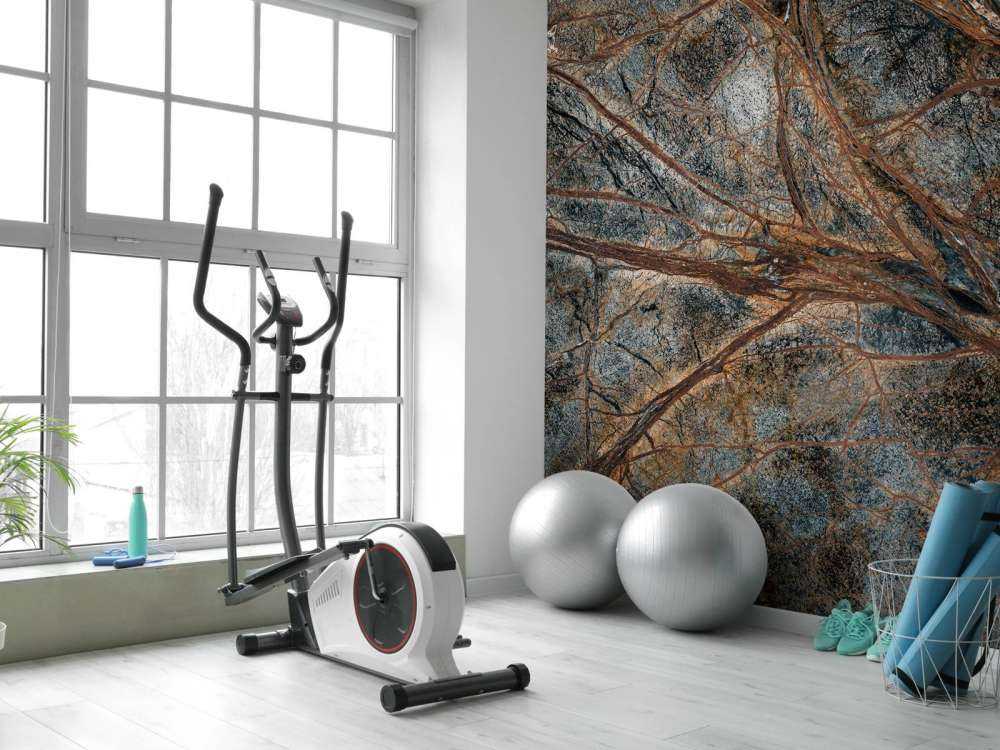 Szary marmur o szczegółowej strukturze żył