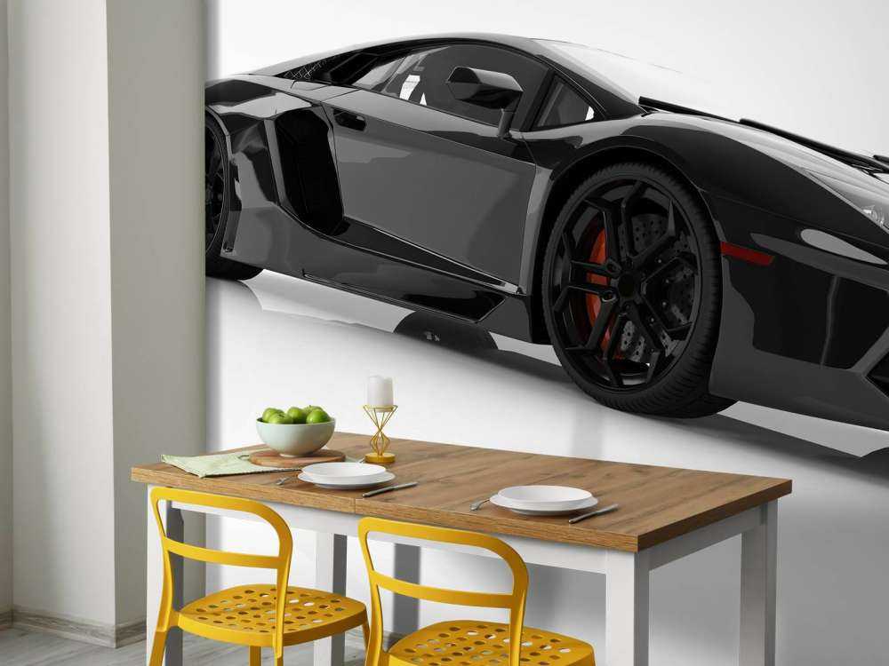 Czarny supersamochód