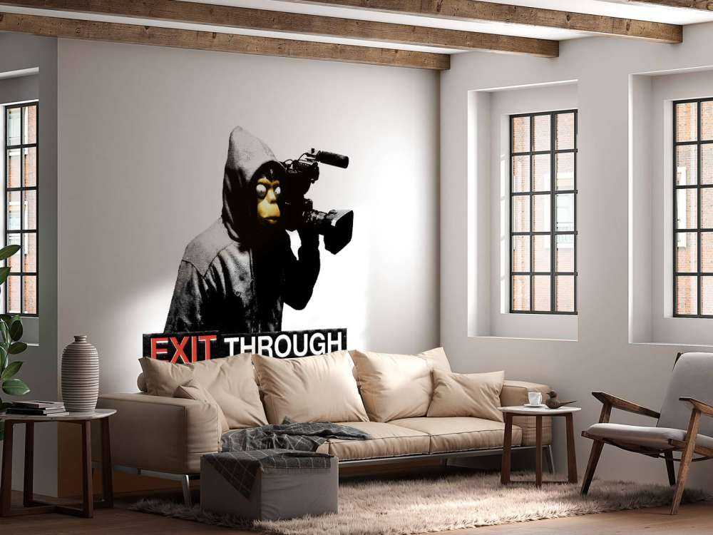 Banksy - ETTGS, monkey and text