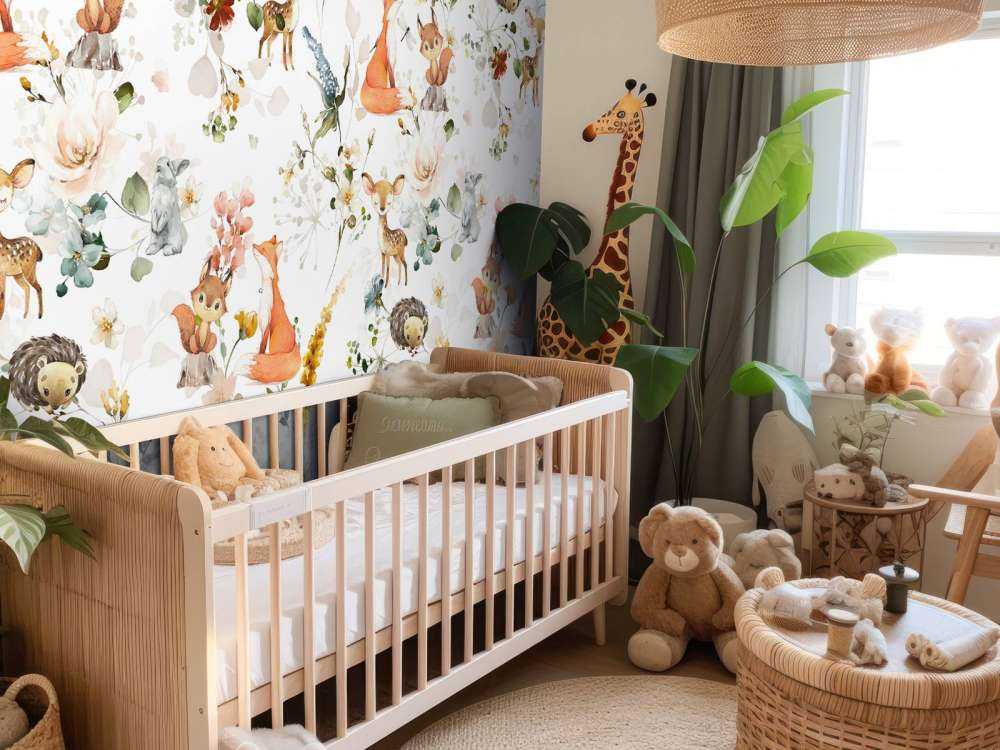 Leśne zwierzęta dla niemowląt