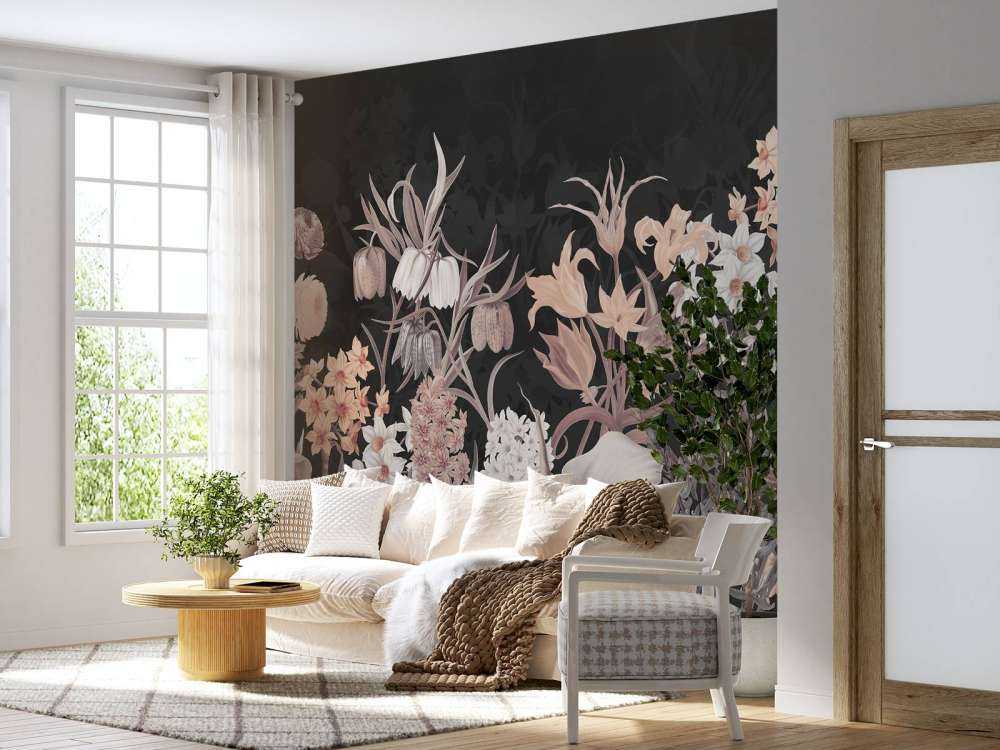 Kwiaty Wiosenne - Vintage Sepia