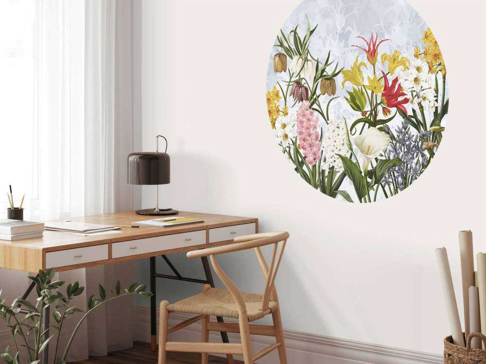 Kwiaty Wiosenne - Niebieskie Niebo w Chmurach