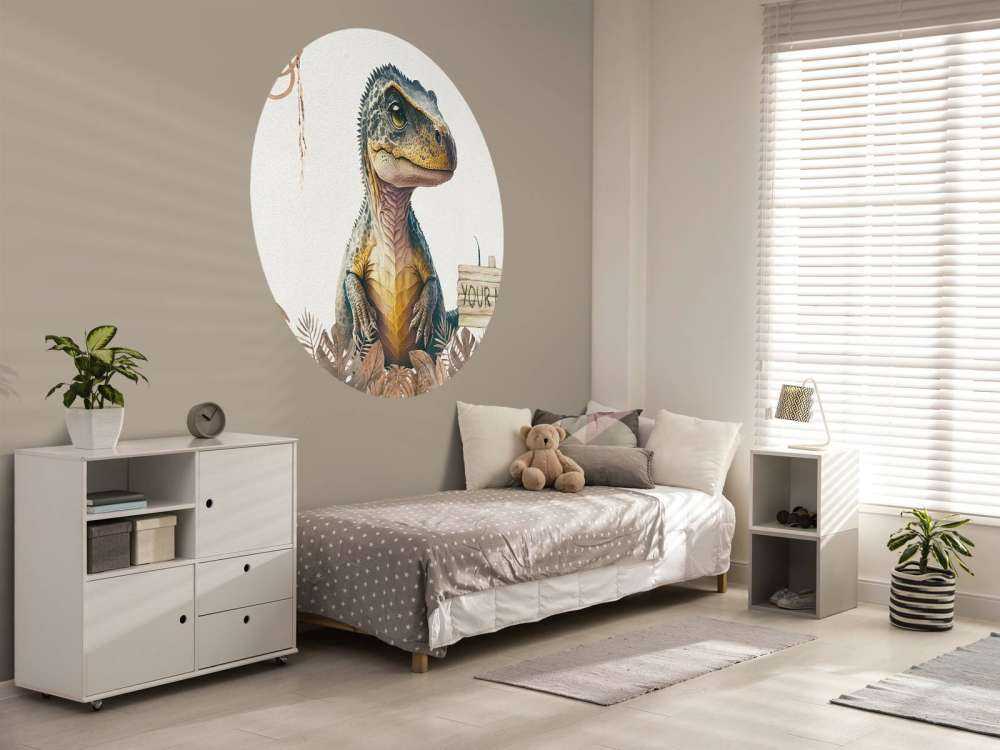 Młody t-rex w taupe dżungli