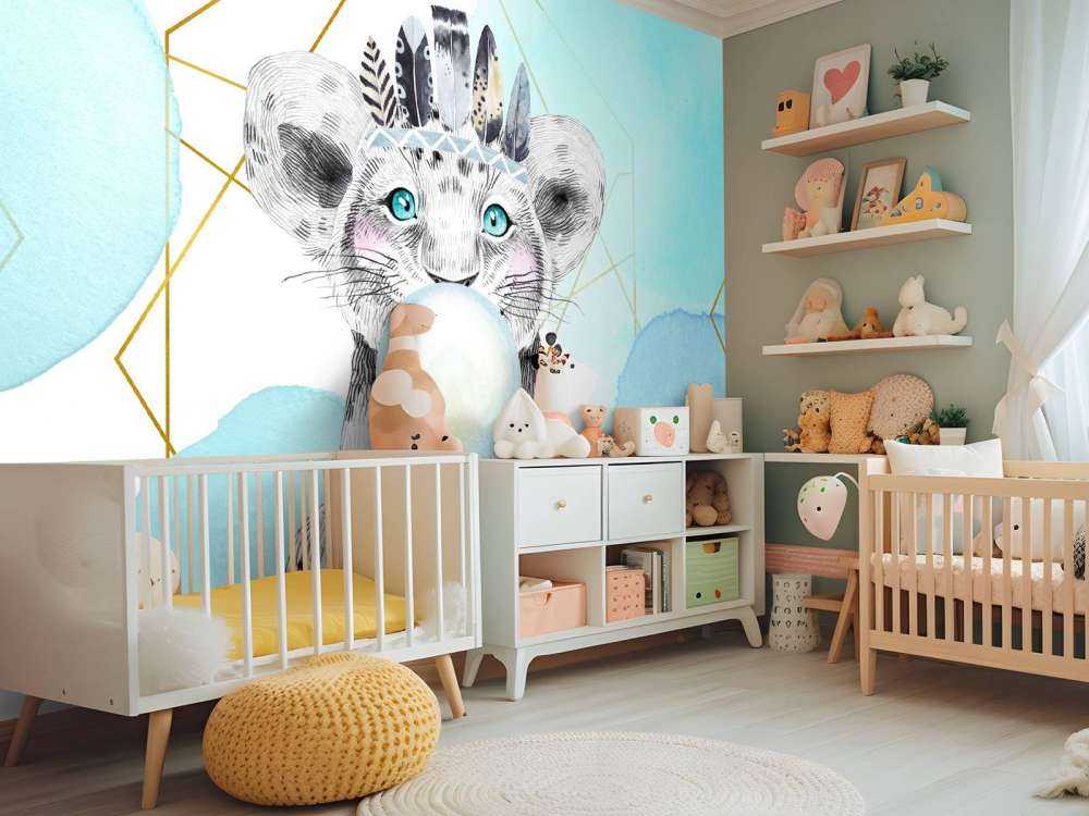 Indyjskie lwiątko z dzwoneczkiem z gumy balonowej