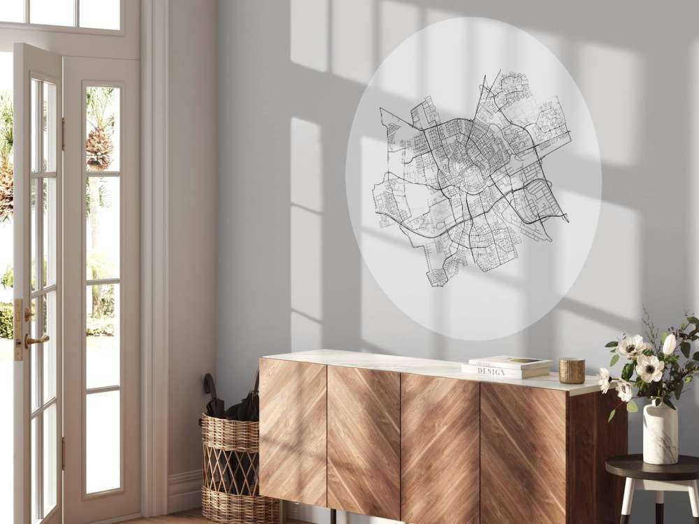 Mapa Groningen, biała