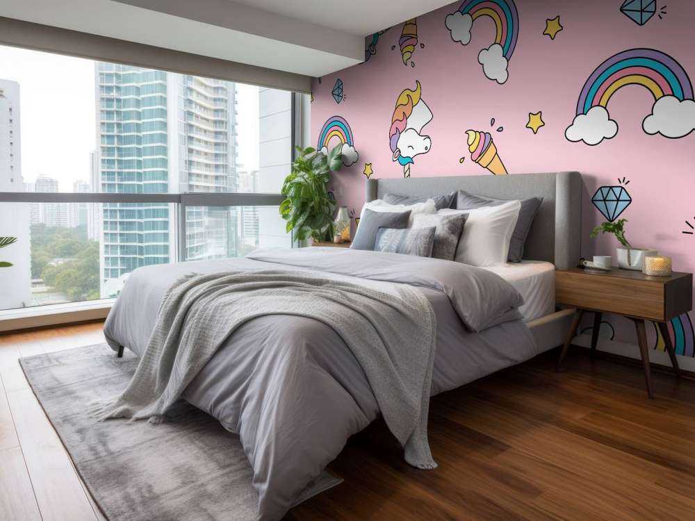 Kolorowy wzór jednorożca