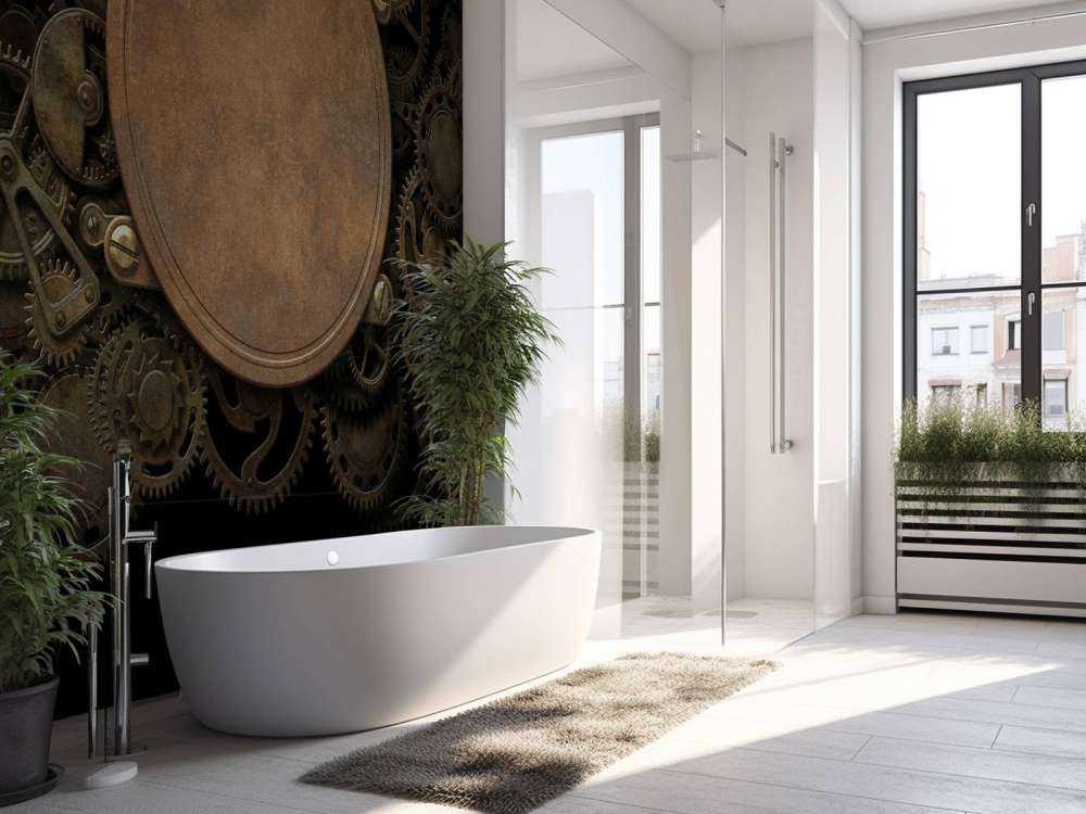 Miedziany mechanizm zegarowy