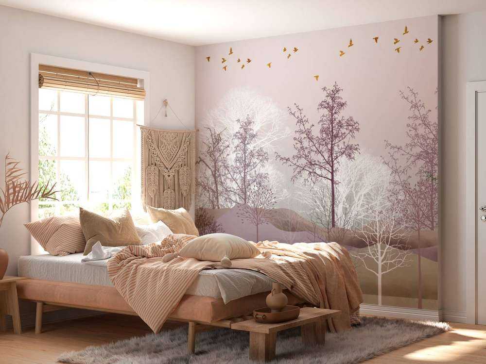 Krajobraz z drzewami