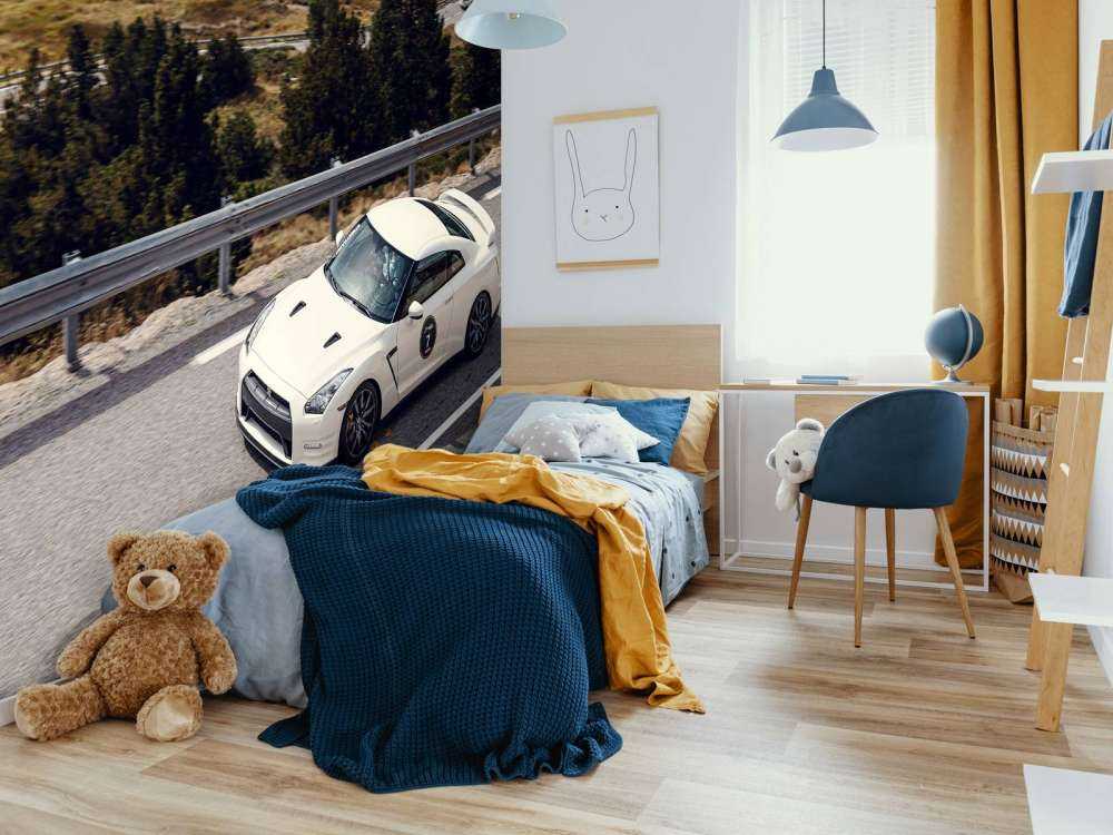 Nissan GT-R na górskiej drodze