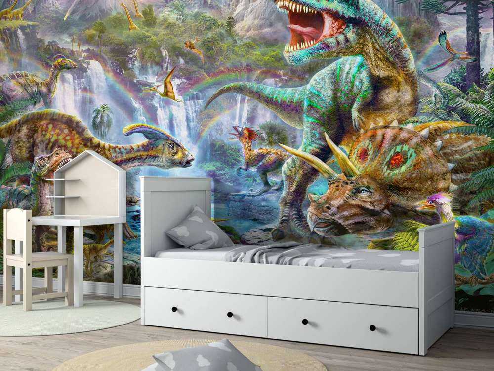 Dinosaurs at the Waterfalls