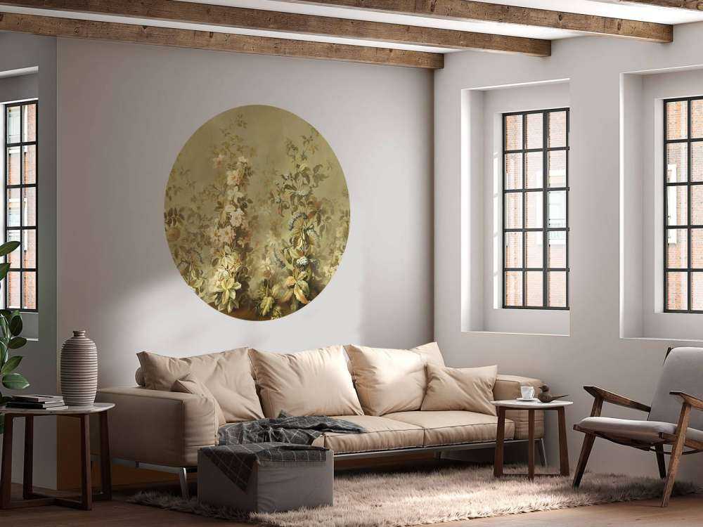 Vintage oliwkowa clematis