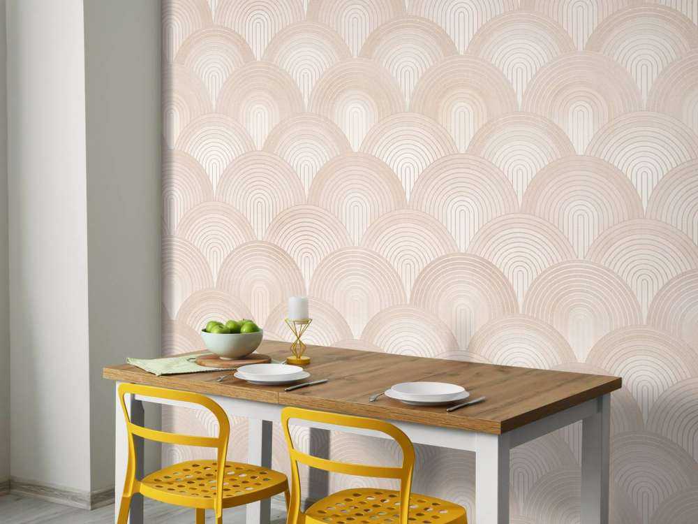 Łuki Boho ombre - brzoskwiniowy fuzz