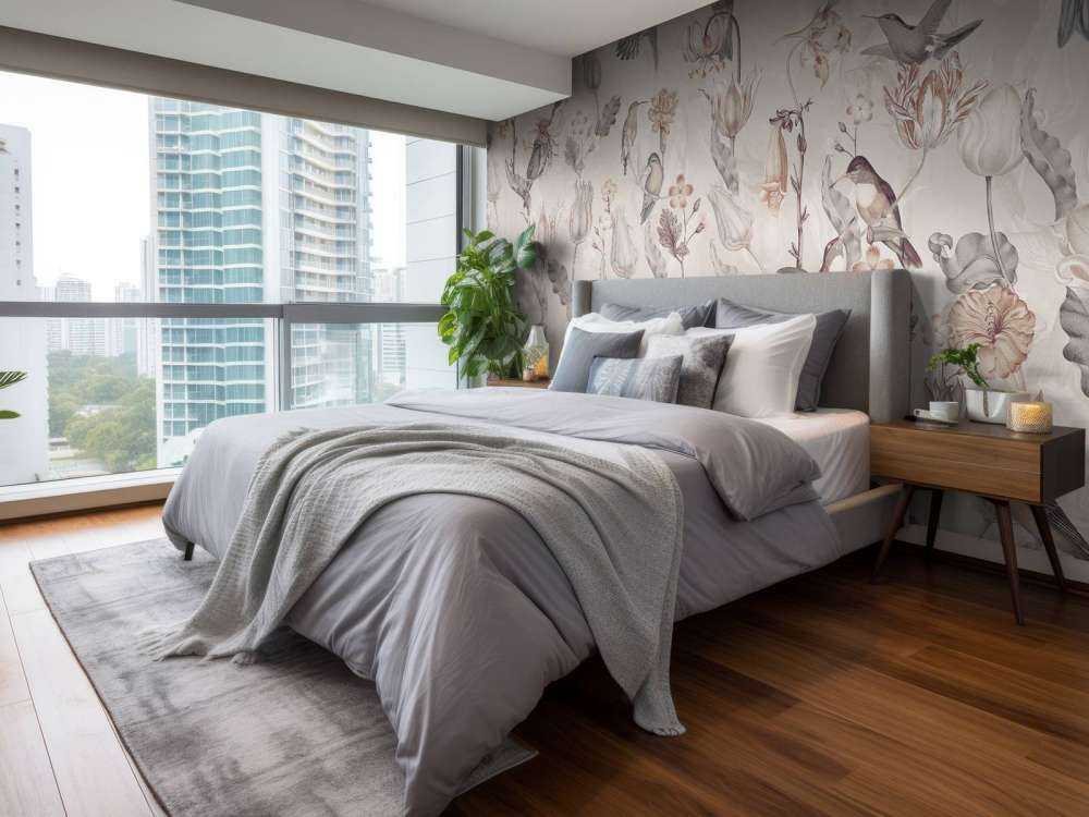 Wiosenna Symfonia Kolibrów - Vintage Sepia Kwiat