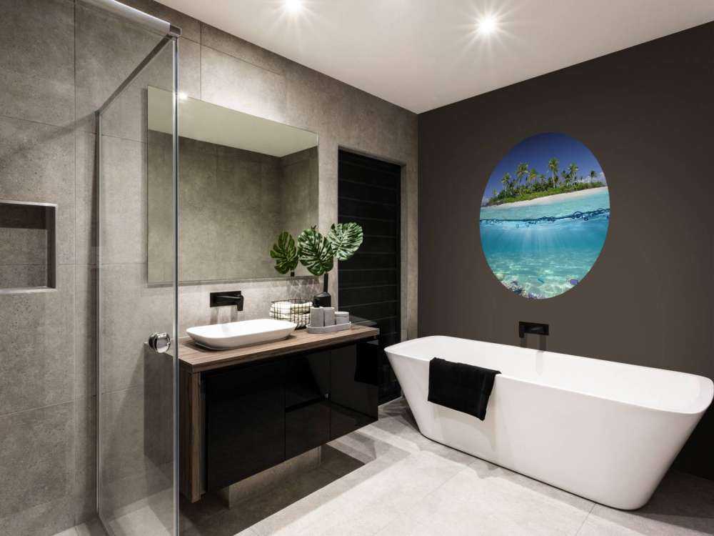 Tropikalna wyspa i rafa koralowa