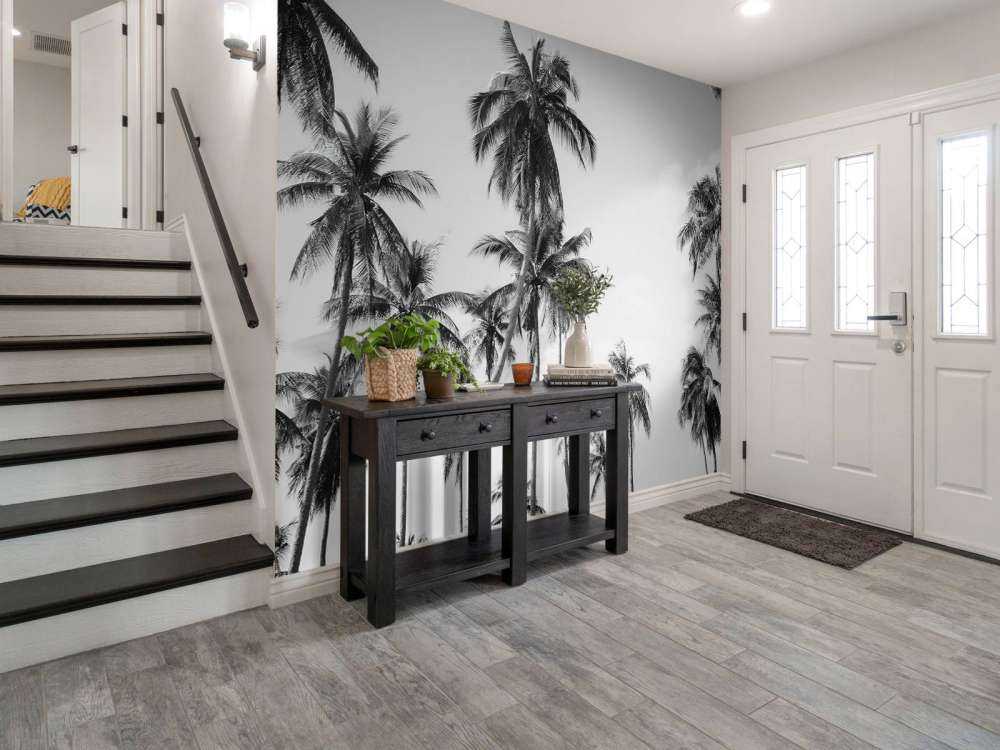 Palmy w czerni i bieli