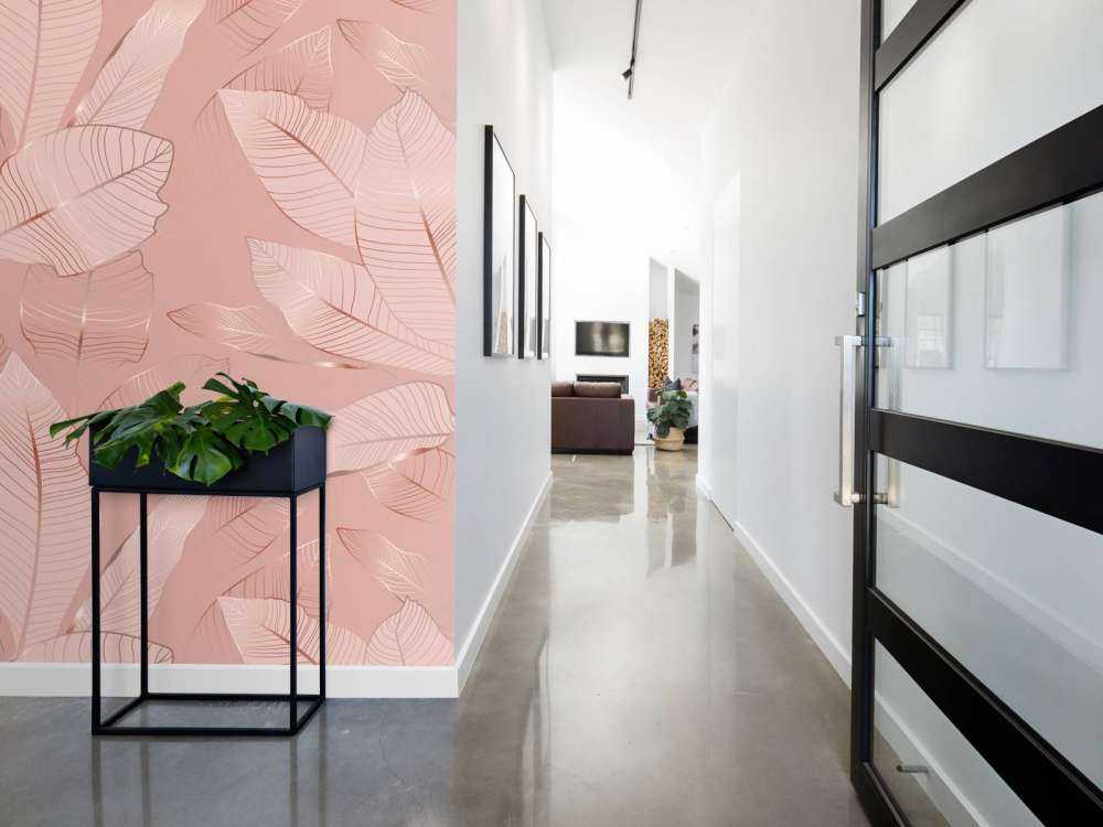 Liście różowego złota