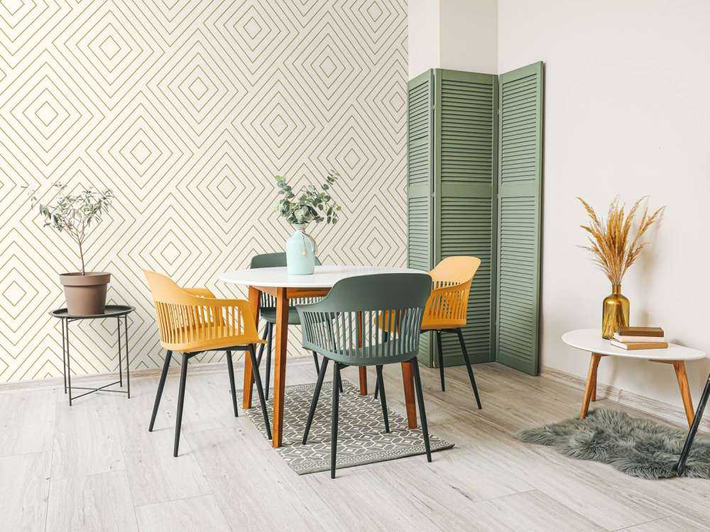 Wzór szewronu, biały