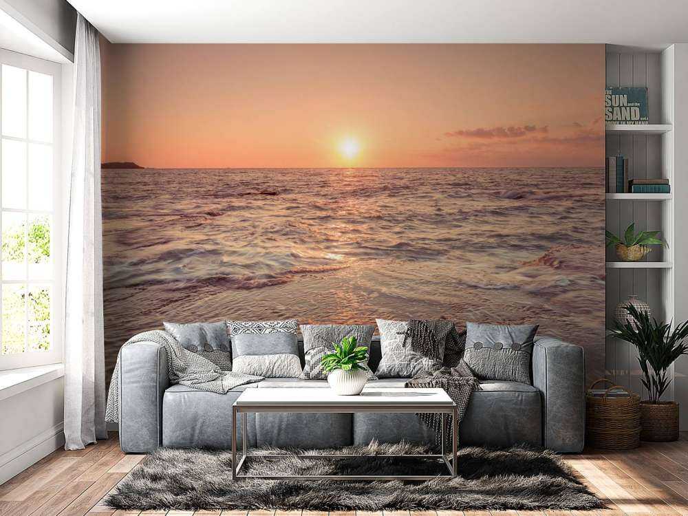 Zachód słońca na plaży