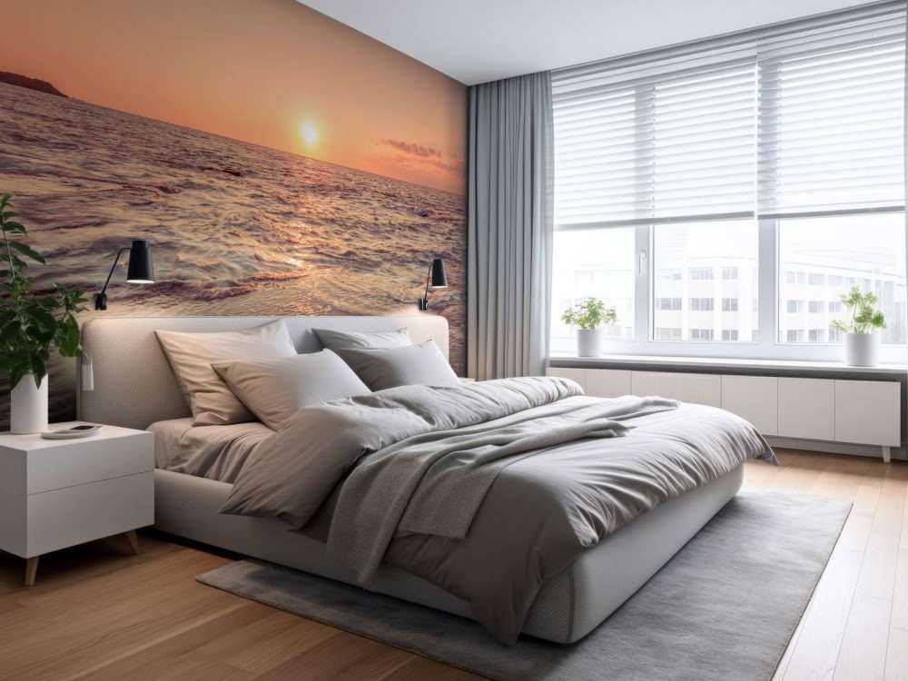 Zachód słońca na plaży