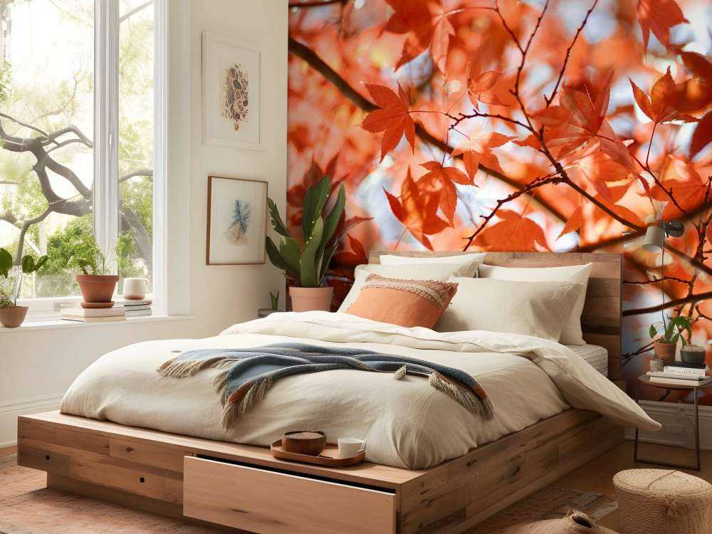 Kolorowe jesienne liście