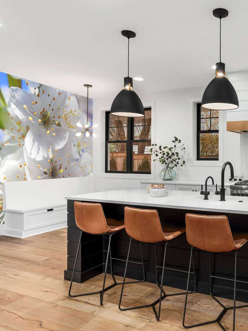 Zbliżenie na białe kwiaty