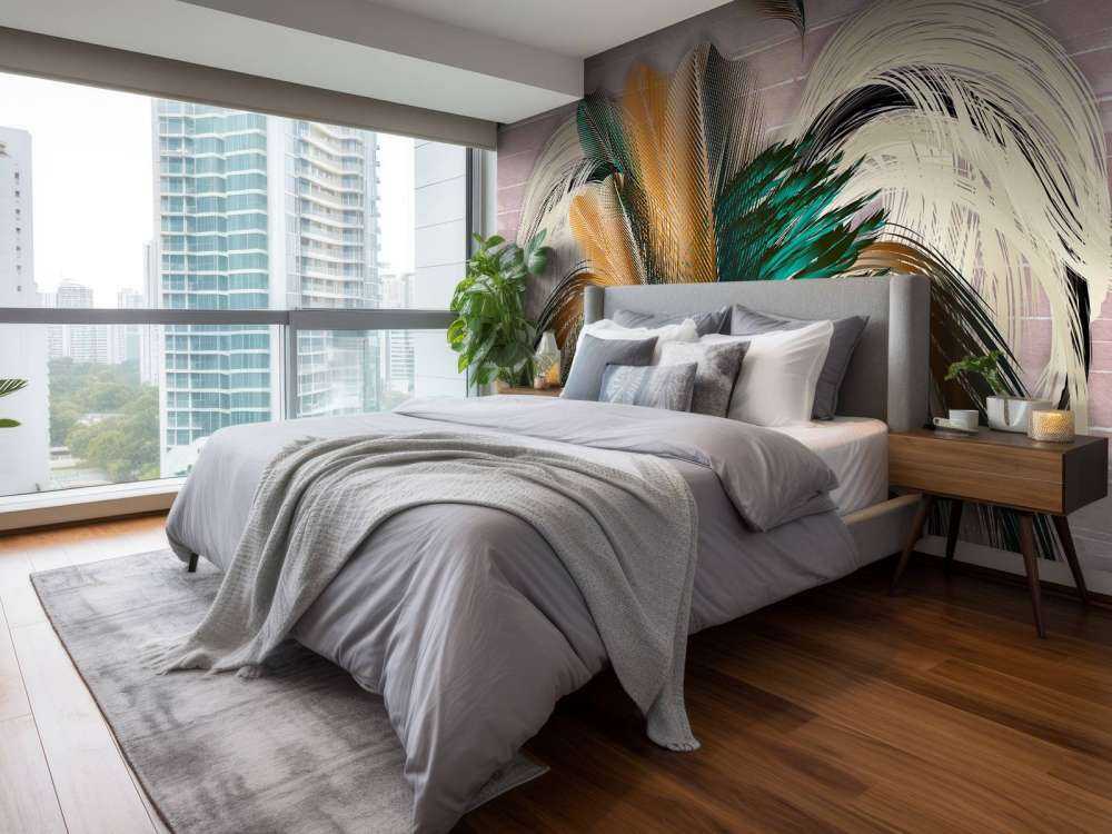 Pióra w kształcie kwiatów