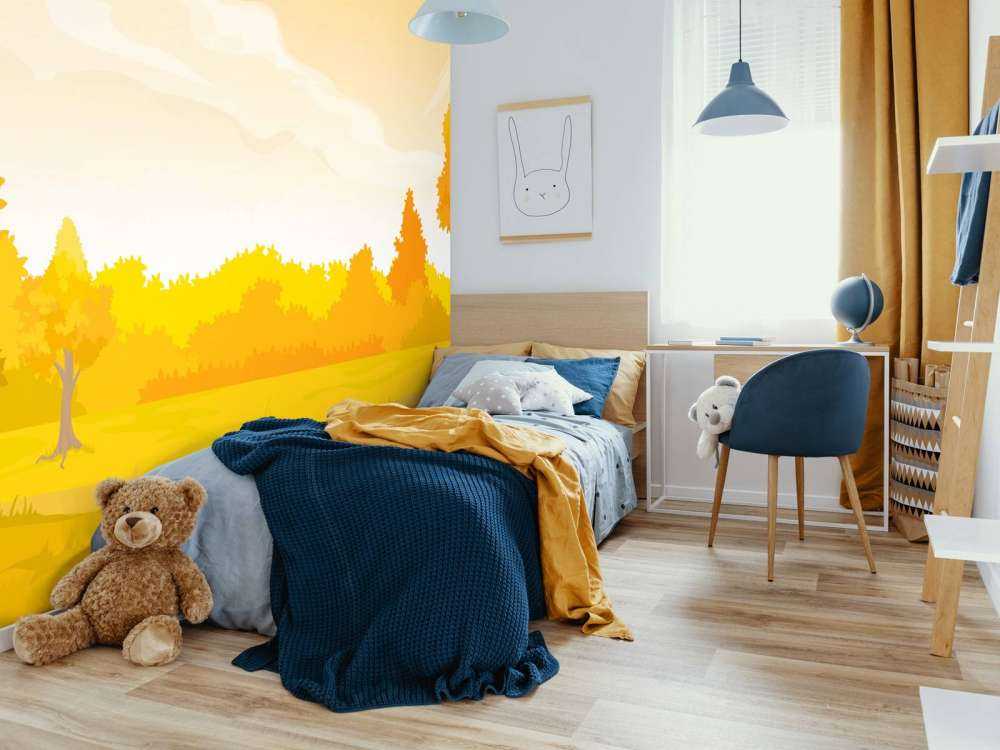 Ilustracja jesiennego krajobrazu