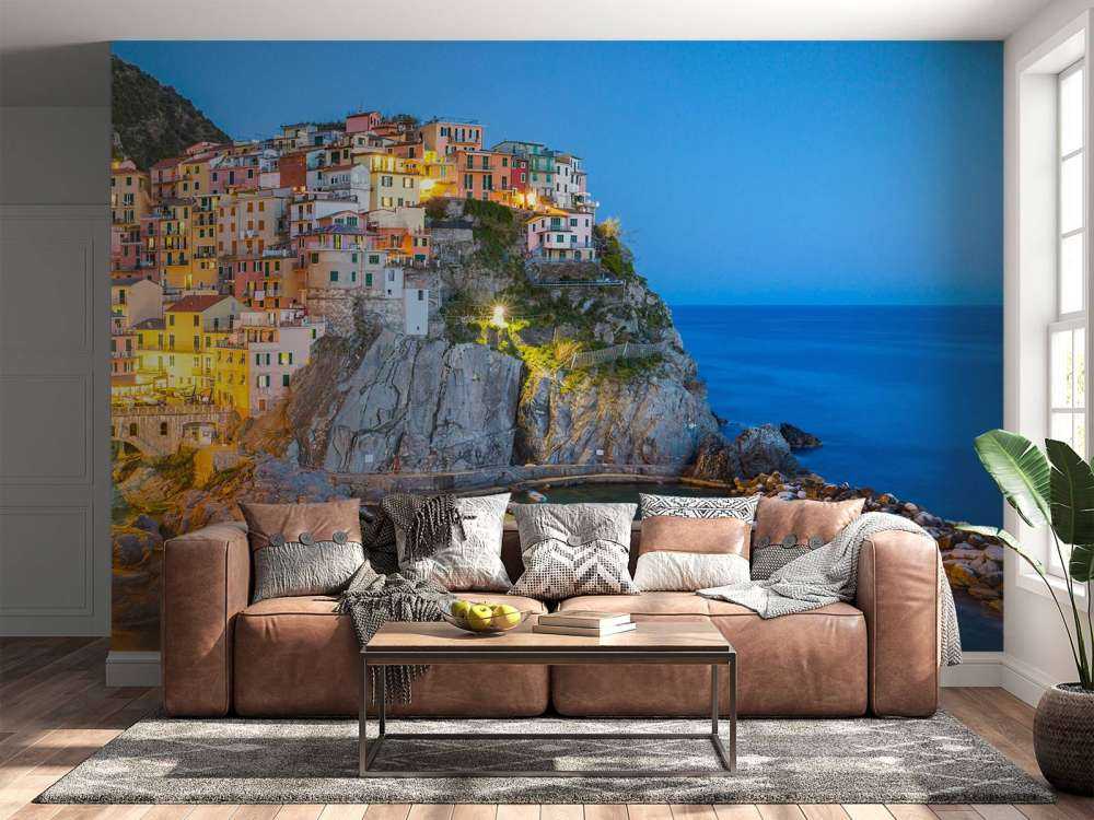 Włoskie miasto nocą