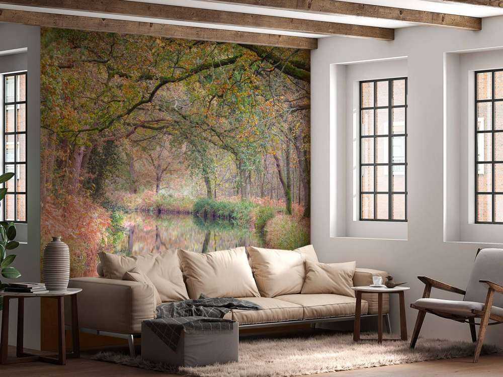 Pokryty kolorowym lasem