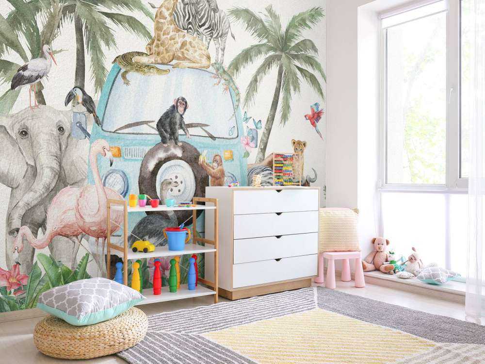 Wesołe zwierzęta tropikalne