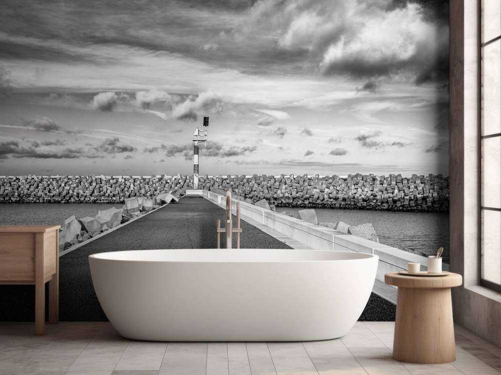 Ściana nabrzeżna mariny Cadzand Bad 