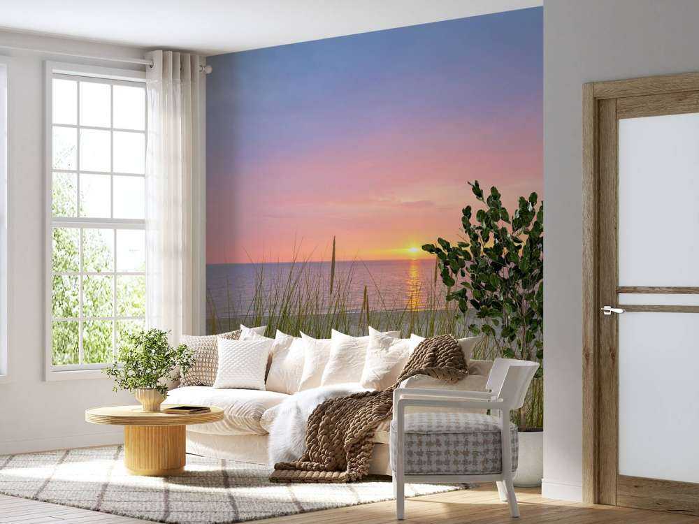 Wschód słońca na wybrzeżu