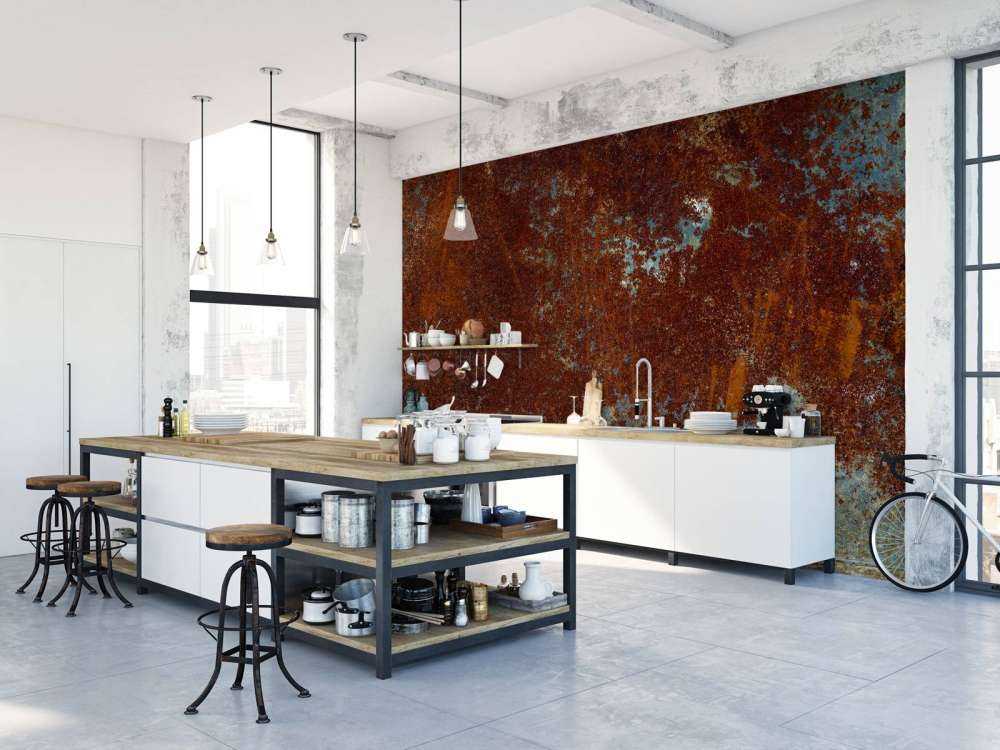 Zardzewiała konstrukcja metalowa