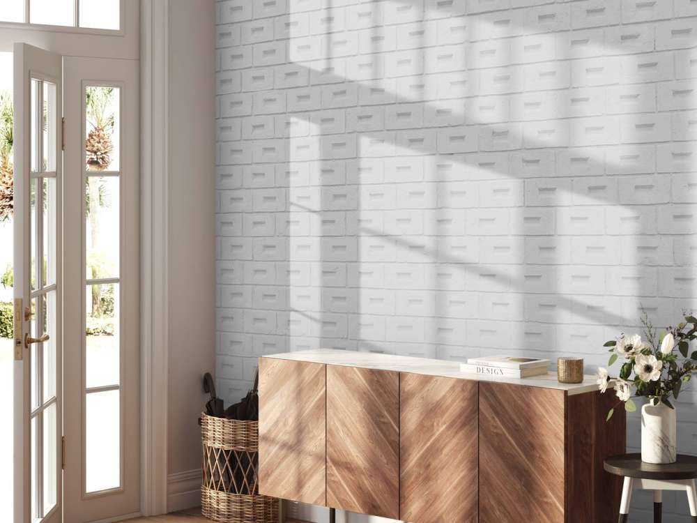 Nowoczesne białe cegły