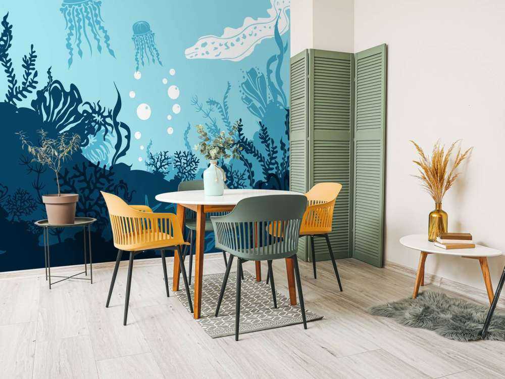 Niebieski podwodny świat