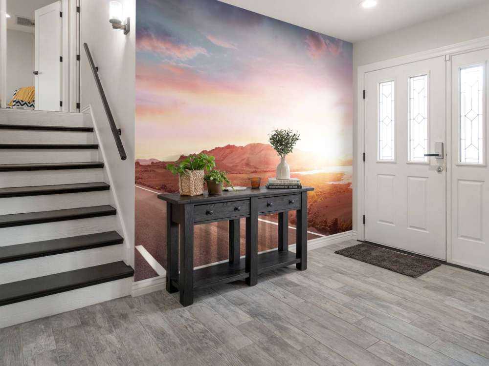 Droga wzdłuż jeziora