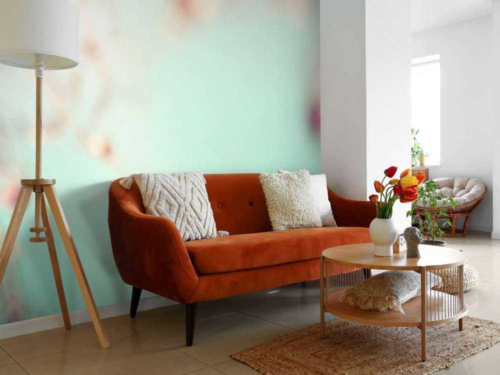 Różowa gałąź kwiatowa