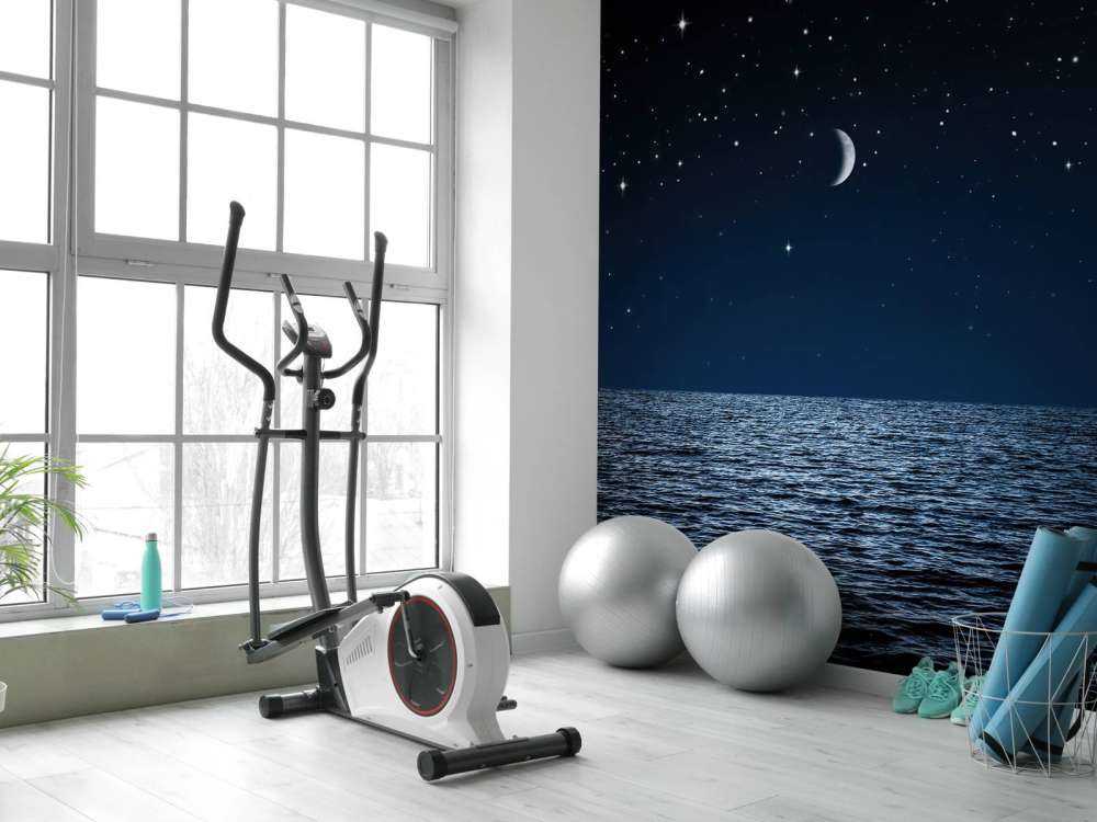 Gwieździste niebo nad morzem