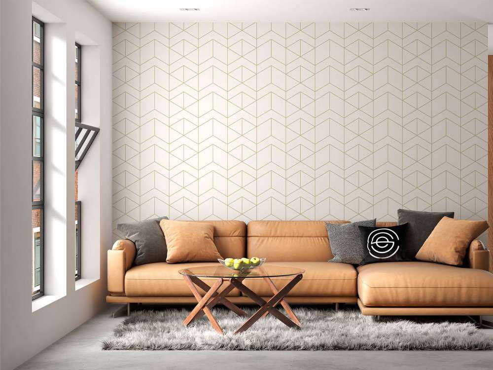 Białe płytki geometryczne